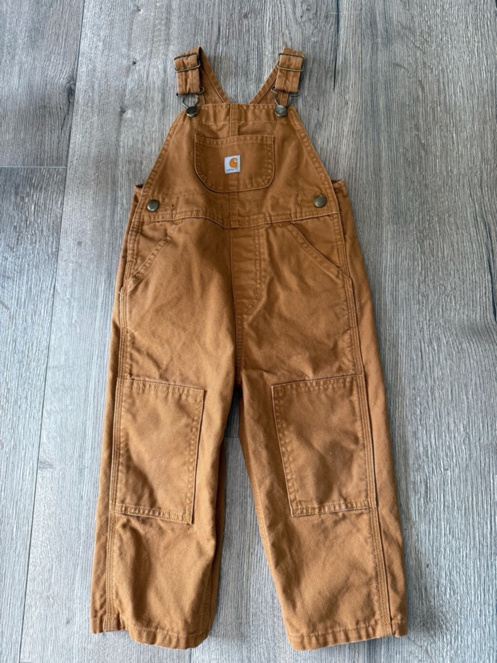 Carhartt 2T Toddler Canvas Overalls with Knee Patches Boys or Girls